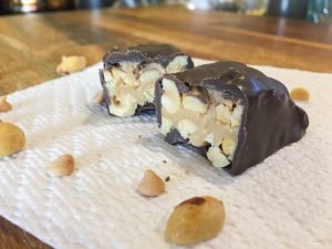 Chocolate Covered PayDay® Bar: How to make this discontinued candy at home! | Tiny Kitchen Cuisine | https://tiny.kitchen